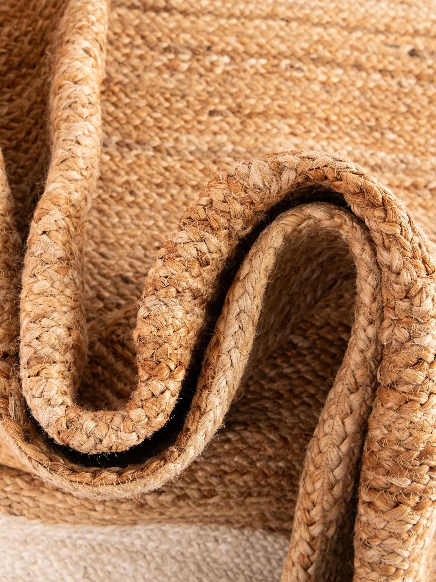 Pink White Natural 2' x 3' 1 Braided Jute Rectangle Area Rug 100% Jute Hand Braided Natural Eco-Friendly Boho Style Carpet for Living Rooms Dining Office Space Dorms for Sale at Rug Engine