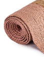 Pink White Natural 3' x 12' Braided Jute Runner Rug