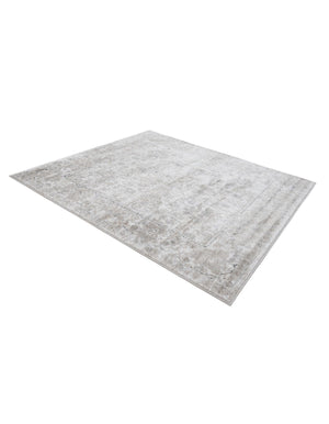 Ivory 5' 3 x 5' 3 Portland Square Area Rug 85% Polypropylene & 15% Polyester Vintage Distressed Traditional Carpet for Home Decor for Sale at Rug Engine