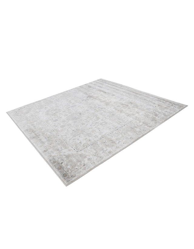 Ivory 5' 3 x 5' 3 Portland Square Area Rug 85% Polypropylene & 15% Polyester Vintage Distressed Traditional Carpet for Home Decor for Sale at Rug Engine