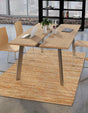 Natural 10' x 14' 1 Leather Metallic Jute Rectangle Area Rug Hand Woven All Natural Jute & Leather Unique Carpet for Living Rooms, Bedroom, Office, Kitchen, Dorms for Sale at Rug Engine