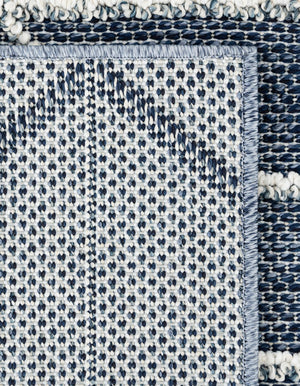 Navy Blue 9' x 12' Symphony Outdoor Rectangle Area Rug Weather Resistant for Patio, Deck, Terrace, Balcony, Porch Durable Outside Carpet for Sale at Rug Engine