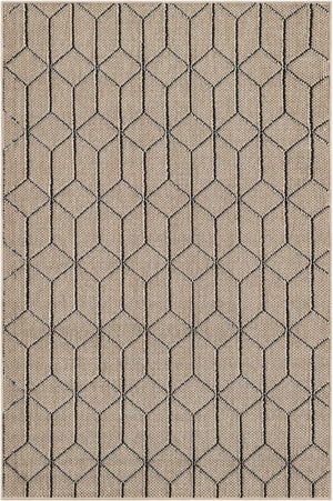 Khaki 4' 1 x 6' 1 Symphony Outdoor Rectangle Rug
