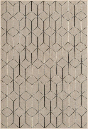 Khaki 5' 3 x 8' Symphony Outdoor Rectangle Area Rug Weather Resistant for Patio, Deck, Terrace, Balcony, Porch Durable Outside Carpet for Sale at Rug Engine