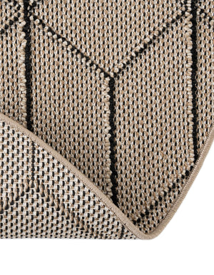 Khaki 3' 1 x 3' 1 Symphony Outdoor Round Area Rug Weather Resistant for Patio, Deck, Terrace, Balcony, Porch Durable Outside Carpet for Sale at Rug Engine