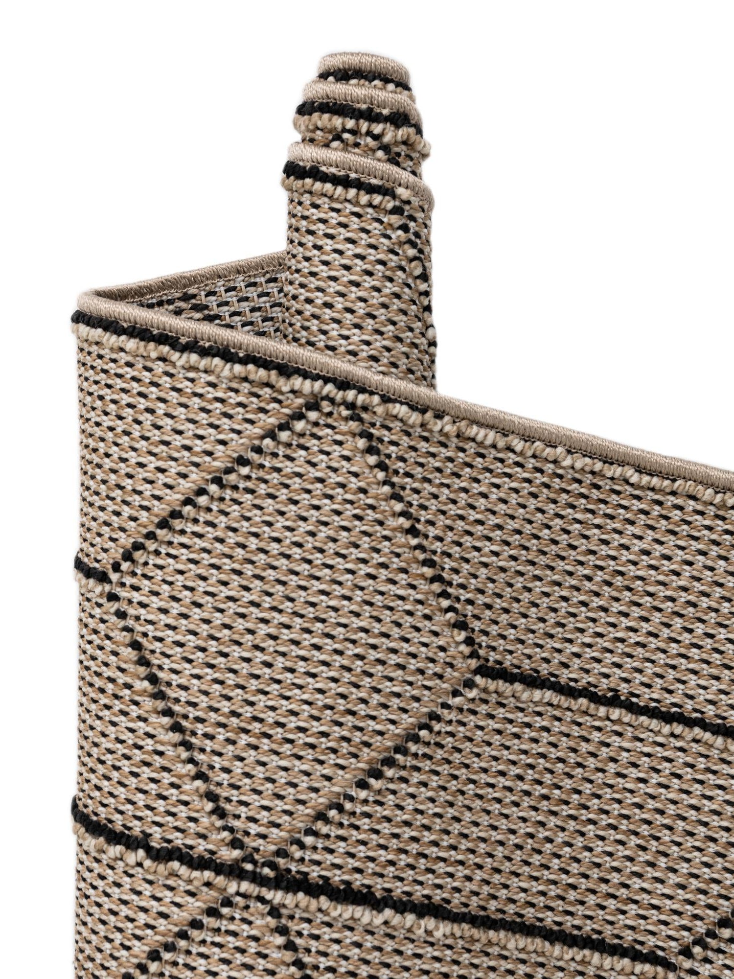 Khaki 5' 3 x 5' 3 Symphony Outdoor Round Area Rug Weather Resistant for Patio, Deck, Terrace, Balcony, Porch Durable Outside Carpet for Sale at Rug Engine