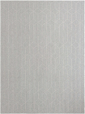 Light Gray 10' x 14' 1 Symphony Outdoor Rectangle Area Rug Weather Resistant for Patio, Deck, Terrace, Balcony, Porch Durable Outside Carpet for Sale at Rug Engine