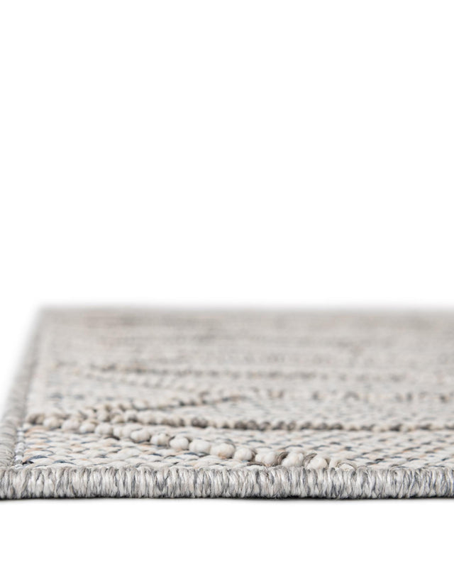 Light Gray 2' x 6' 1 Symphony Outdoor Runner Area Rug Weather Resistant for Patio, Deck, Terrace, Balcony, Porch Durable Outside Carpet for Sale at Rug Engine