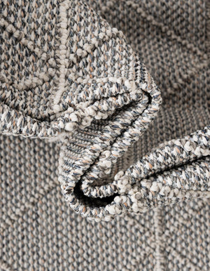 Light Gray 2' x 6' 1 Symphony Outdoor Runner Area Rug Weather Resistant for Patio, Deck, Terrace, Balcony, Porch Durable Outside Carpet for Sale at Rug Engine