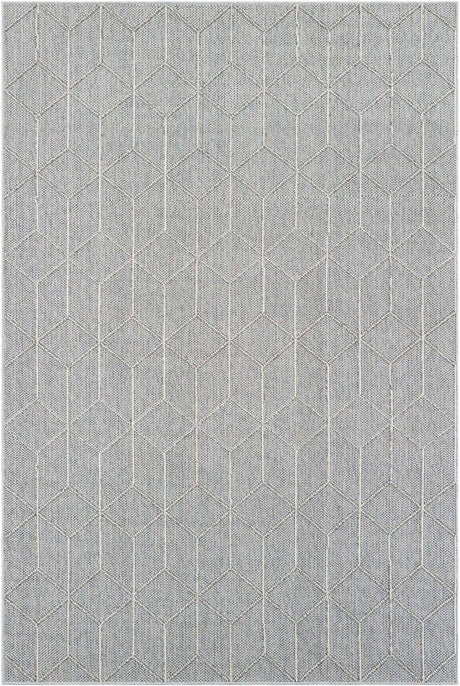 Light Gray 6' 1 x 9' Symphony Outdoor Rectangle Rug