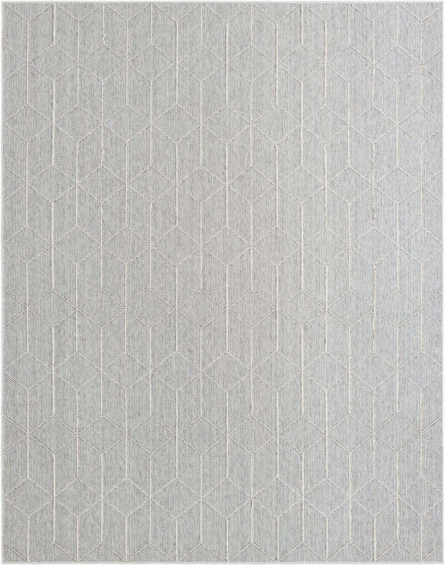 Light Gray 7' 10 x 10' Symphony Outdoor Rectangle Area Rug Weather Resistant for Patio, Deck, Terrace, Balcony, Porch Durable Outside Carpet for Sale at Rug Engine