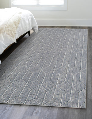 Light Blue 10' x 14' 1 Symphony Outdoor Rectangle Area Rug Weather Resistant for Patio, Deck, Terrace, Balcony, Porch Durable Outside Carpet for Sale at Rug Engine