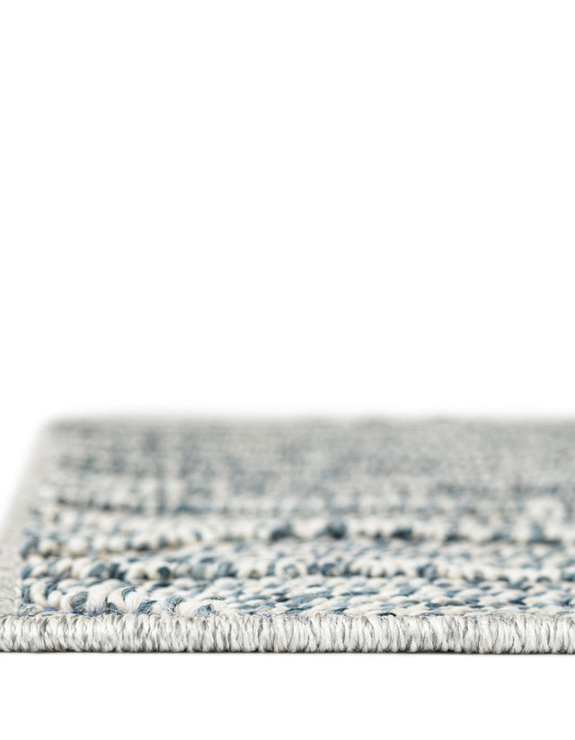 Light Blue 9' x 12' Symphony Outdoor Rectangle Area Rug Weather Resistant for Patio, Deck, Terrace, Balcony, Porch Durable Outside Carpet for Sale at Rug Engine