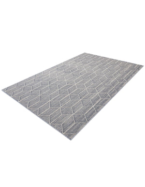Light Blue 6' 1 x 9' Symphony Outdoor Rectangle Area Rug Weather Resistant for Patio, Deck, Terrace, Balcony, Porch Durable Outside Carpet for Sale at Rug Engine