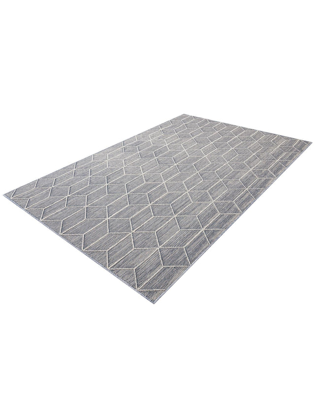 Light Blue 6' 1 x 9' Symphony Outdoor Rectangle Area Rug Weather Resistant for Patio, Deck, Terrace, Balcony, Porch Durable Outside Carpet for Sale at Rug Engine