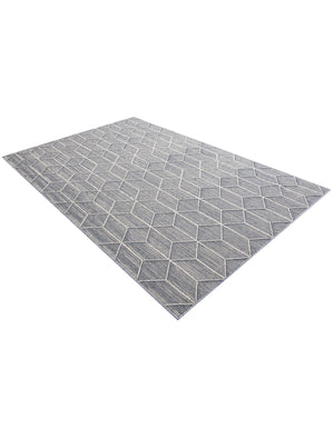 Light Blue 6' 1 x 9' Symphony Outdoor Rectangle Area Rug Weather Resistant for Patio, Deck, Terrace, Balcony, Porch Durable Outside Carpet for Sale at Rug Engine