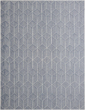 Light Blue 7' 10 x 10' Symphony Outdoor Rectangle Area Rug Weather Resistant for Patio, Deck, Terrace, Balcony, Porch Durable Outside Carpet for Sale at Rug Engine