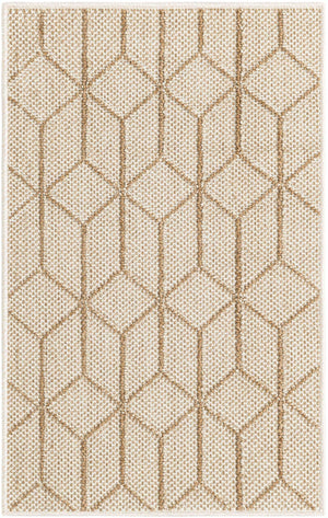 Beige 2' x 3' 1 Symphony Outdoor Rectangle Area Rug Weather Resistant for Patio, Deck, Terrace, Balcony, Porch Durable Outside Carpet for Sale at Rug Engine