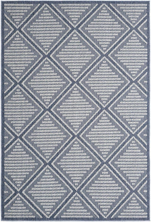 Navy Blue 6' 1 x 9' Symphony Outdoor Rectangle Area Rug Weather Resistant for Patio, Deck, Terrace, Balcony, Porch Durable Outside Carpet for Sale at Rug Engine
