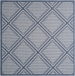 Navy Blue 8' x 8' Symphony Outdoor Square Rug