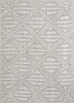 Light Gray 10' x 14' 1 Symphony Outdoor Rectangle Area Rug Weather Resistant for Patio, Deck, Terrace, Balcony, Porch Durable Outside Carpet for Sale at Rug Engine