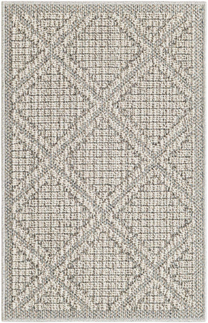 Light Gray 2' x 3' 1 Symphony Outdoor Rectangle Area Rug Weather Resistant for Patio, Deck, Terrace, Balcony, Porch Durable Outside Carpet for Sale at Rug Engine