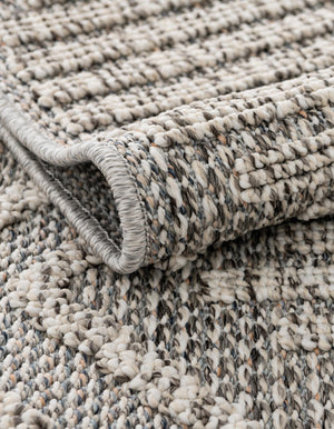 Light Gray 9' x 12' Symphony Outdoor Rectangle Area Rug Weather Resistant for Patio, Deck, Terrace, Balcony, Porch Durable Outside Carpet for Sale at Rug Engine