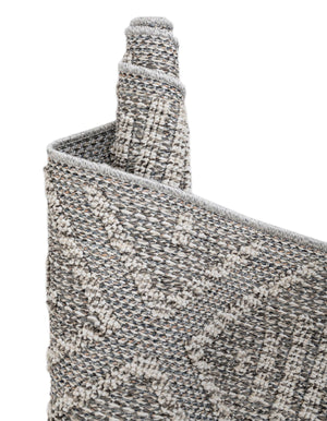 Light Gray 4' 1 x 6' 1 Symphony Outdoor Rectangle Area Rug Weather Resistant for Patio, Deck, Terrace, Balcony, Porch Durable Outside Carpet for Sale at Rug Engine