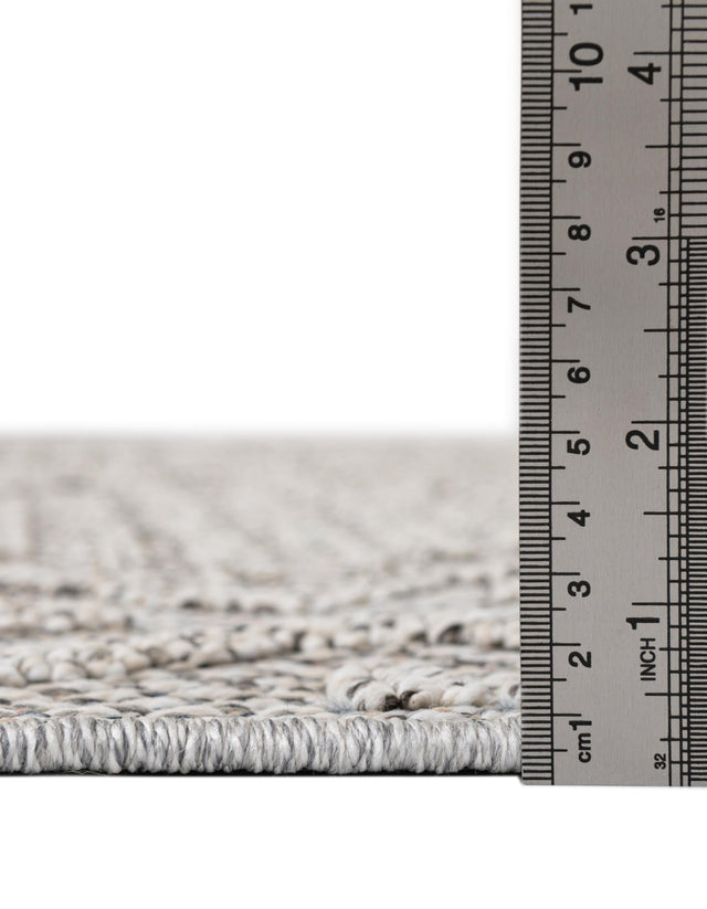 Light Gray 2' x 8' Symphony Outdoor Runner Area Rug Weather Resistant for Patio, Deck, Terrace, Balcony, Porch Durable Outside Carpet for Sale at Rug Engine