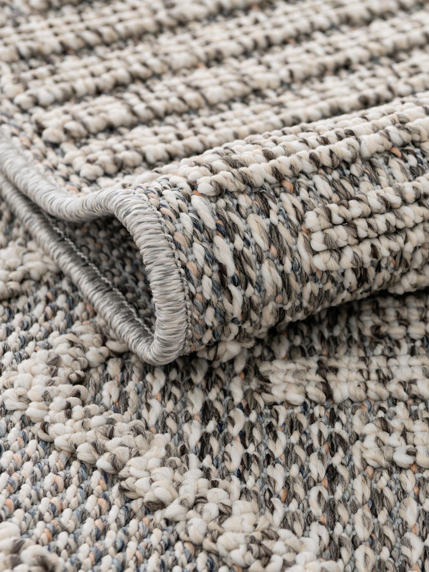 Light Gray 2' 7 x 12' Symphony Outdoor Runner Area Rug Weather Resistant for Patio, Deck, Terrace, Balcony, Porch Durable Outside Carpet for Sale at Rug Engine