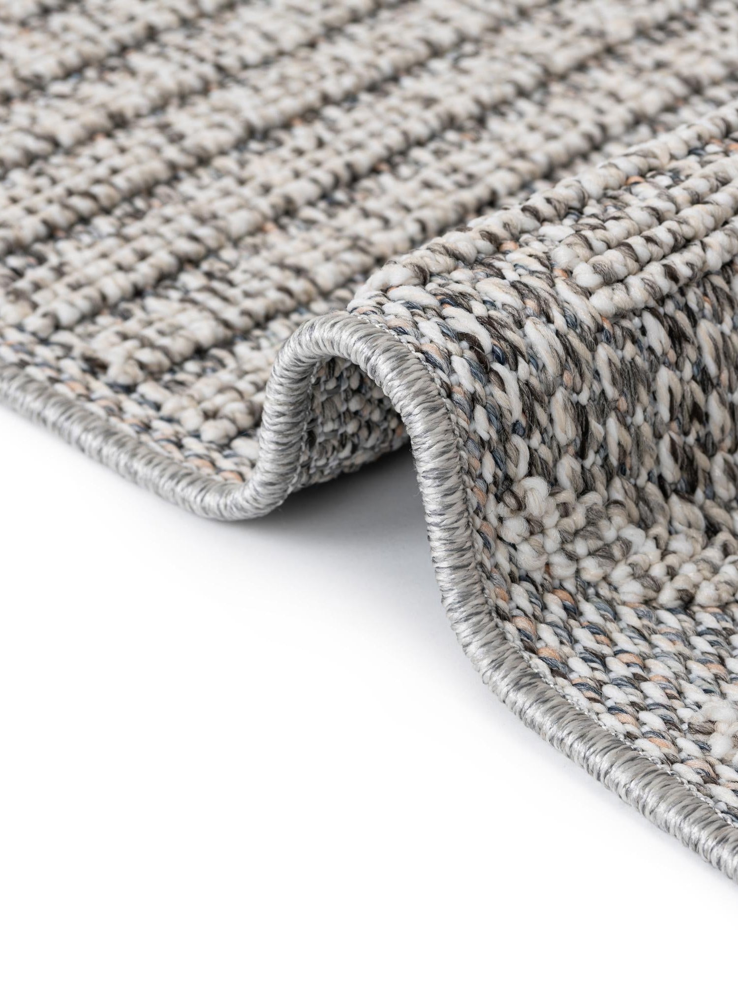 Light Gray 2' 7 x 12' Symphony Outdoor Runner Area Rug Weather Resistant for Patio, Deck, Terrace, Balcony, Porch Durable Outside Carpet for Sale at Rug Engine