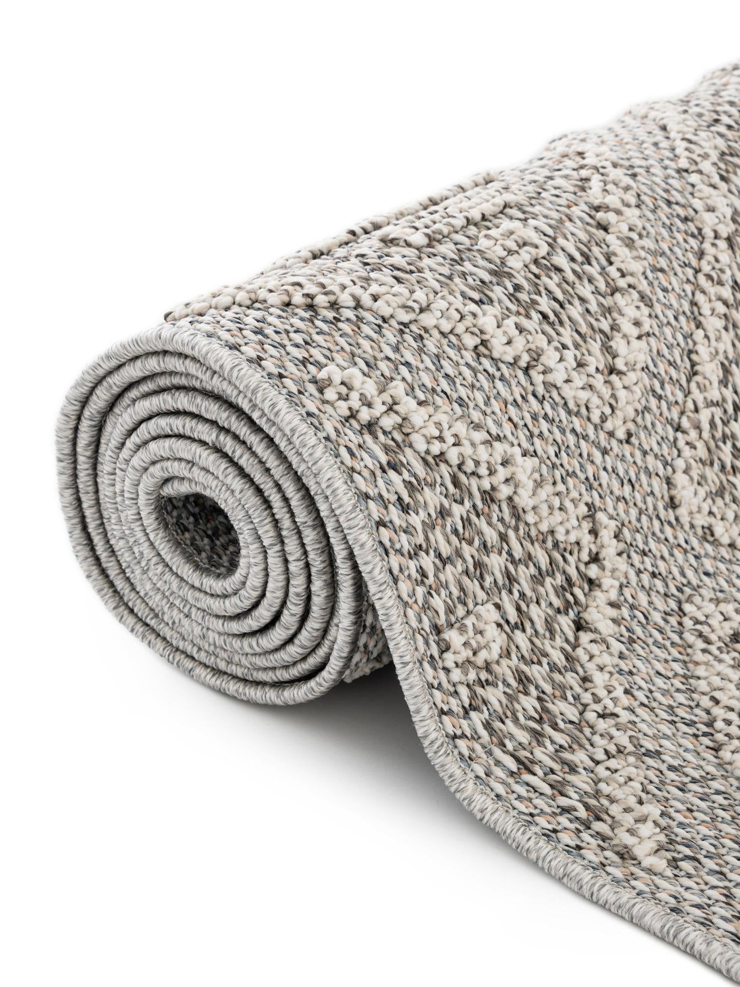 Light Gray 2' 7 x 12' Symphony Outdoor Runner Area Rug Weather Resistant for Patio, Deck, Terrace, Balcony, Porch Durable Outside Carpet for Sale at Rug Engine