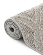 Light Gray 7' 10 x 7' 10 Symphony Outdoor Square Area Rug Weather Resistant for Patio, Deck, Terrace, Balcony, Porch Durable Outside Carpet for Sale at Rug Engine