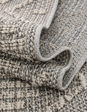 Light Gray 7' 10 x 7' 10 Symphony Outdoor Square Area Rug Weather Resistant for Patio, Deck, Terrace, Balcony, Porch Durable Outside Carpet for Sale at Rug Engine