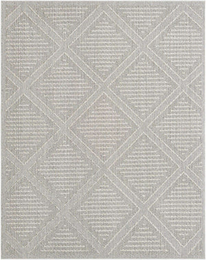 Light Gray 7' 10 x 10' Symphony Outdoor Rectangle Area Rug Weather Resistant for Patio, Deck, Terrace, Balcony, Porch Durable Outside Carpet for Sale at Rug Engine