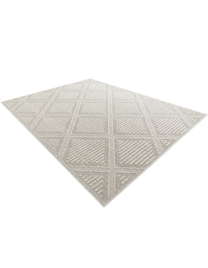 Light Gray 9' x 12' Symphony Outdoor Rectangle Area Rug Weather Resistant for Patio, Deck, Terrace, Balcony, Porch Durable Outside Carpet for Sale at Rug Engine