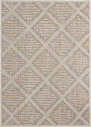 Khaki 10' x 14' 1 Symphony Outdoor Rectangle Area Rug Weather Resistant for Patio, Deck, Terrace, Balcony, Porch Durable Outside Carpet for Sale at Rug Engine