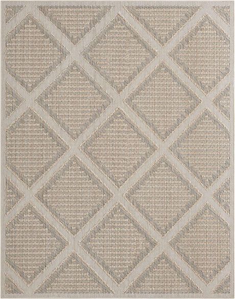 Khaki 8' x 10' Symphony Outdoor Rectangle Rug