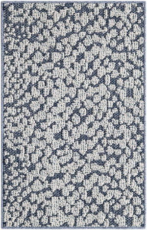 Navy Blue 2' x 3' 1 Symphony Outdoor Rectangle Area Rug Weather Resistant for Patio, Deck, Terrace, Balcony, Porch Durable Outside Carpet for Sale at Rug Engine
