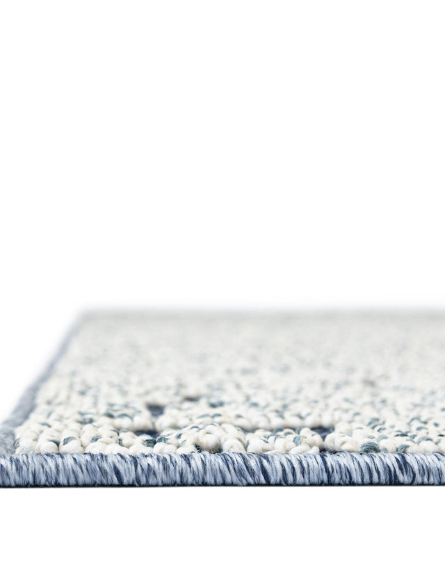 Navy Blue 4' 1 x 6' 1 Symphony Outdoor Rectangle Area Rug Weather Resistant for Patio, Deck, Terrace, Balcony, Porch Durable Outside Carpet for Sale at Rug Engine