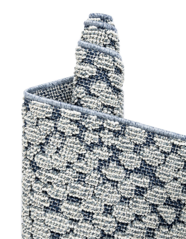 Navy Blue 6' 1 x 9' Symphony Outdoor Rectangle Area Rug Weather Resistant for Patio, Deck, Terrace, Balcony, Porch Durable Outside Carpet for Sale at Rug Engine