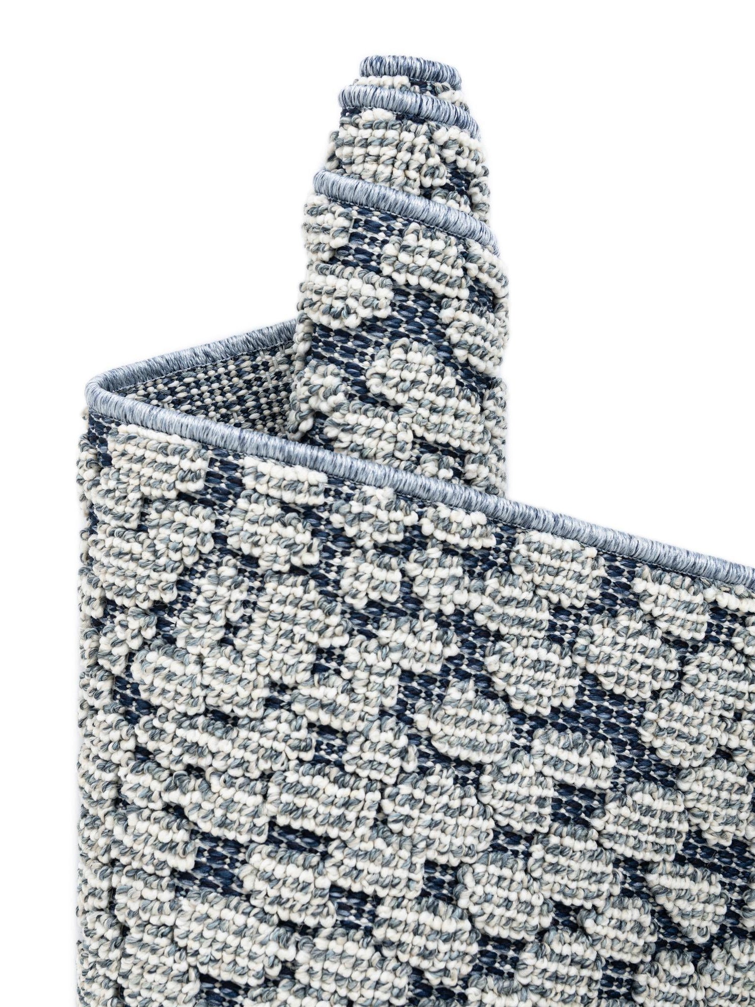Navy Blue 4' 1 x 6' 1 Symphony Outdoor Rectangle Area Rug Weather Resistant for Patio, Deck, Terrace, Balcony, Porch Durable Outside Carpet for Sale at Rug Engine