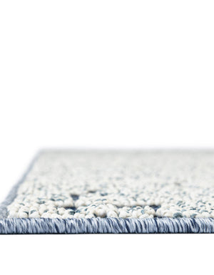 Navy Blue 2' x 8' Symphony Outdoor Runner Area Rug Weather Resistant for Patio, Deck, Terrace, Balcony, Porch Durable Outside Carpet for Sale at Rug Engine