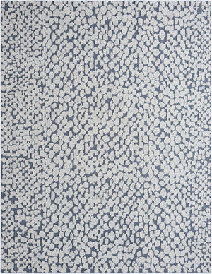 Navy Blue 7' 10 x 10' Symphony Outdoor Rectangle Area Rug Weather Resistant for Patio, Deck, Terrace, Balcony, Porch Durable Outside Carpet for Sale at Rug Engine