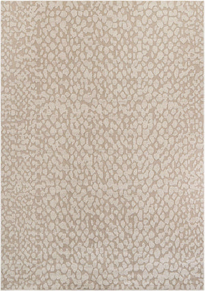 Khaki 10' x 14' 1 Symphony Outdoor Rectangle Area Rug Weather Resistant for Patio, Deck, Terrace, Balcony, Porch Durable Outside Carpet for Sale at Rug Engine