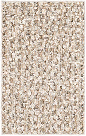 Khaki 2' x 3' 1 Symphony Outdoor Rectangle Area Rug Weather Resistant for Patio, Deck, Terrace, Balcony, Porch Durable Outside Carpet for Sale at Rug Engine