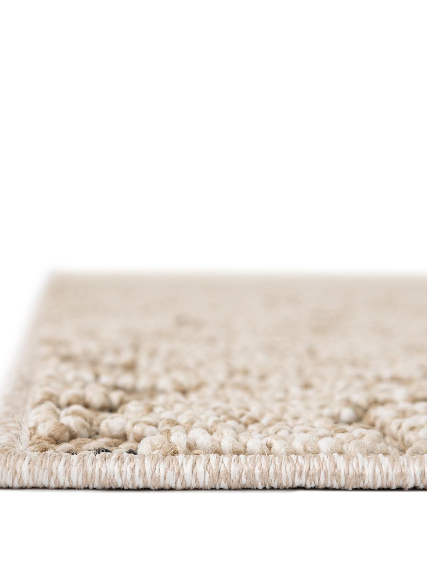Khaki 6' 1 x 9' Symphony Outdoor Rectangle Area Rug Weather Resistant for Patio, Deck, Terrace, Balcony, Porch Durable Outside Carpet for Sale at Rug Engine