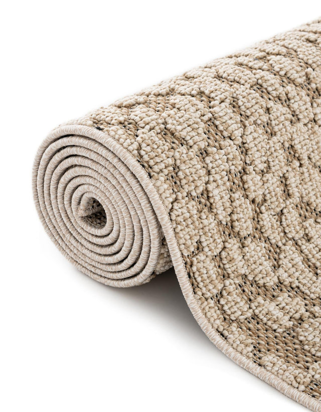 Khaki 5' 3 x 8' Symphony Outdoor Rectangle Area Rug Weather Resistant for Patio, Deck, Terrace, Balcony, Porch Durable Outside Carpet for Sale at Rug Engine