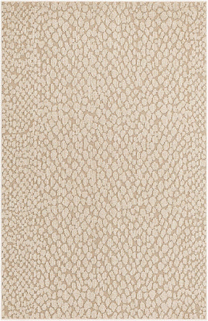 Khaki 5' 3 x 8' Symphony Outdoor Rectangle Area Rug Weather Resistant for Patio, Deck, Terrace, Balcony, Porch Durable Outside Carpet for Sale at Rug Engine