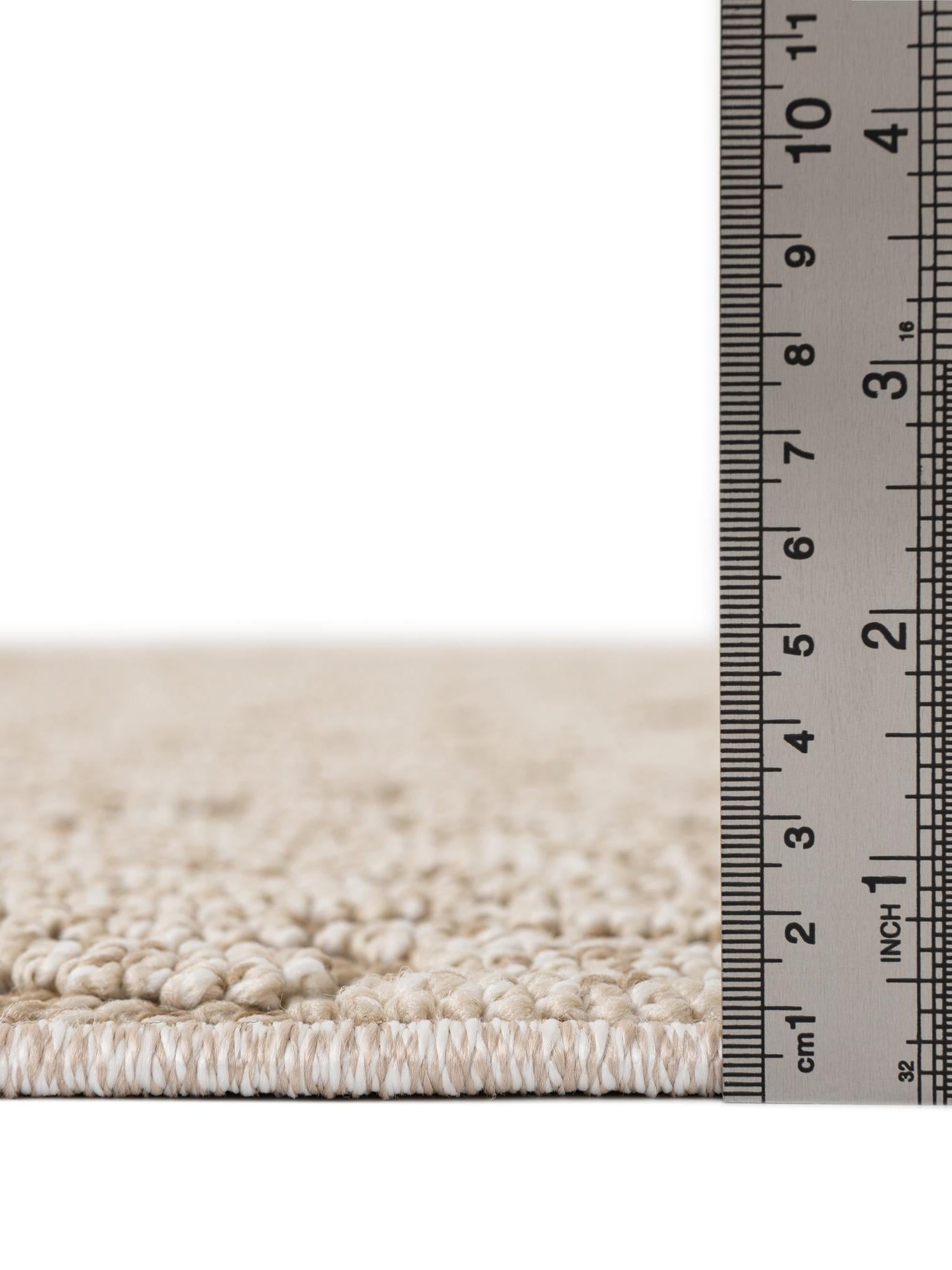 Khaki 2' x 6' 1 Symphony Outdoor Runner Area Rug Weather Resistant for Patio, Deck, Terrace, Balcony, Porch Durable Outside Carpet for Sale at Rug Engine
